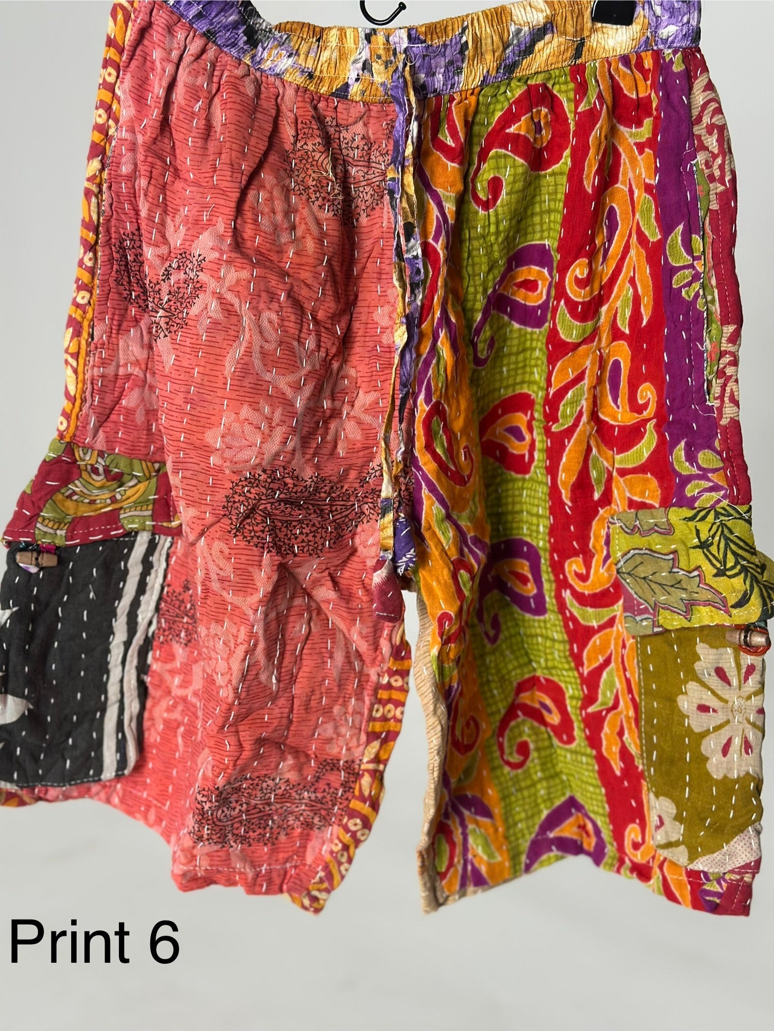 Patchwork Cargo Shorts