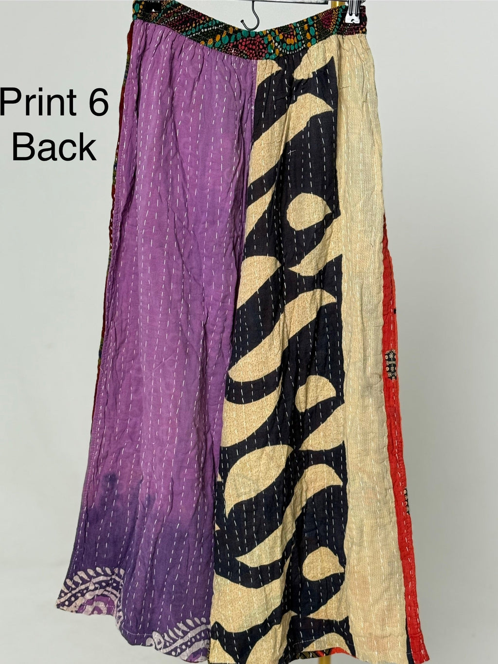 Wide Leg Patchwork Pants