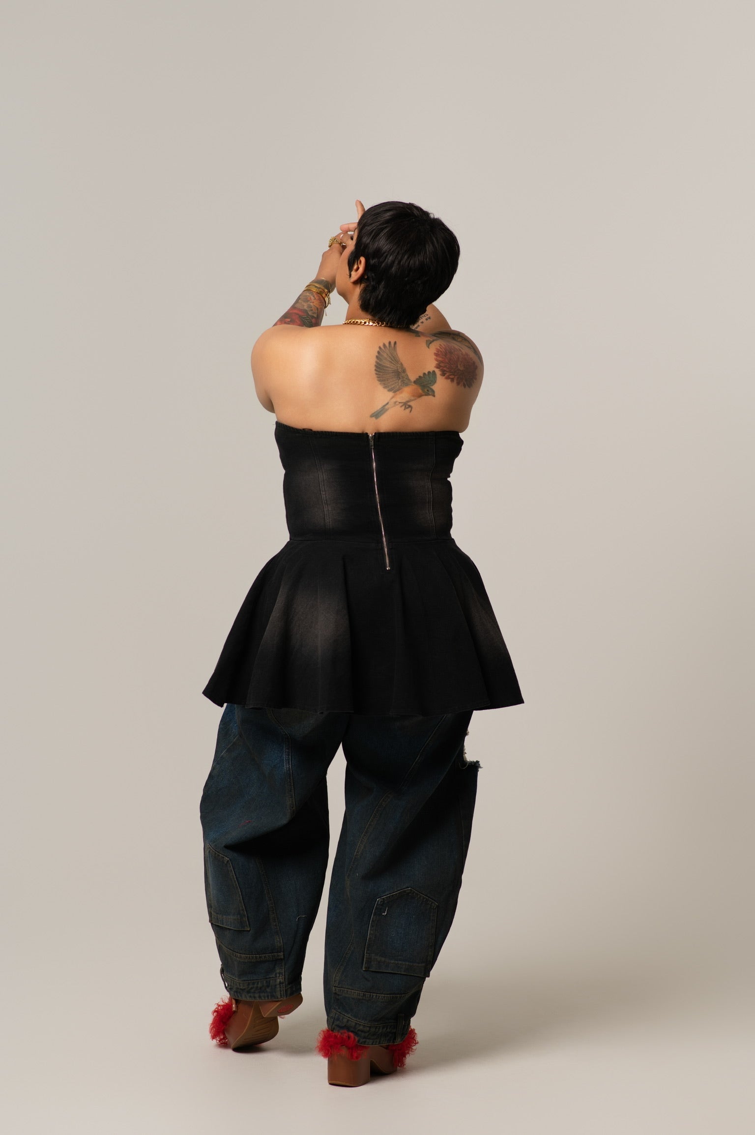 Pebble Peplum Top