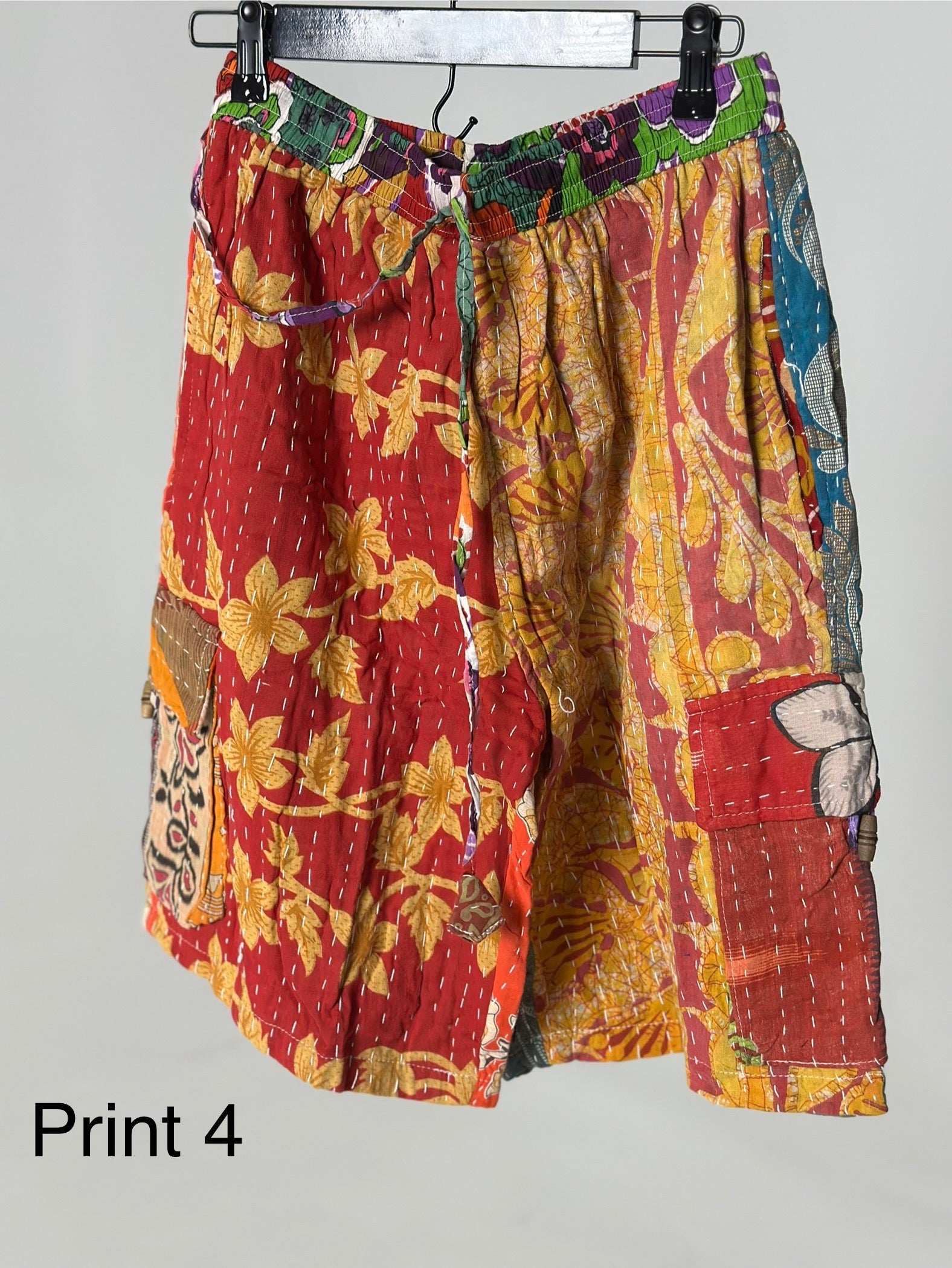 Patchwork Cargo Shorts
