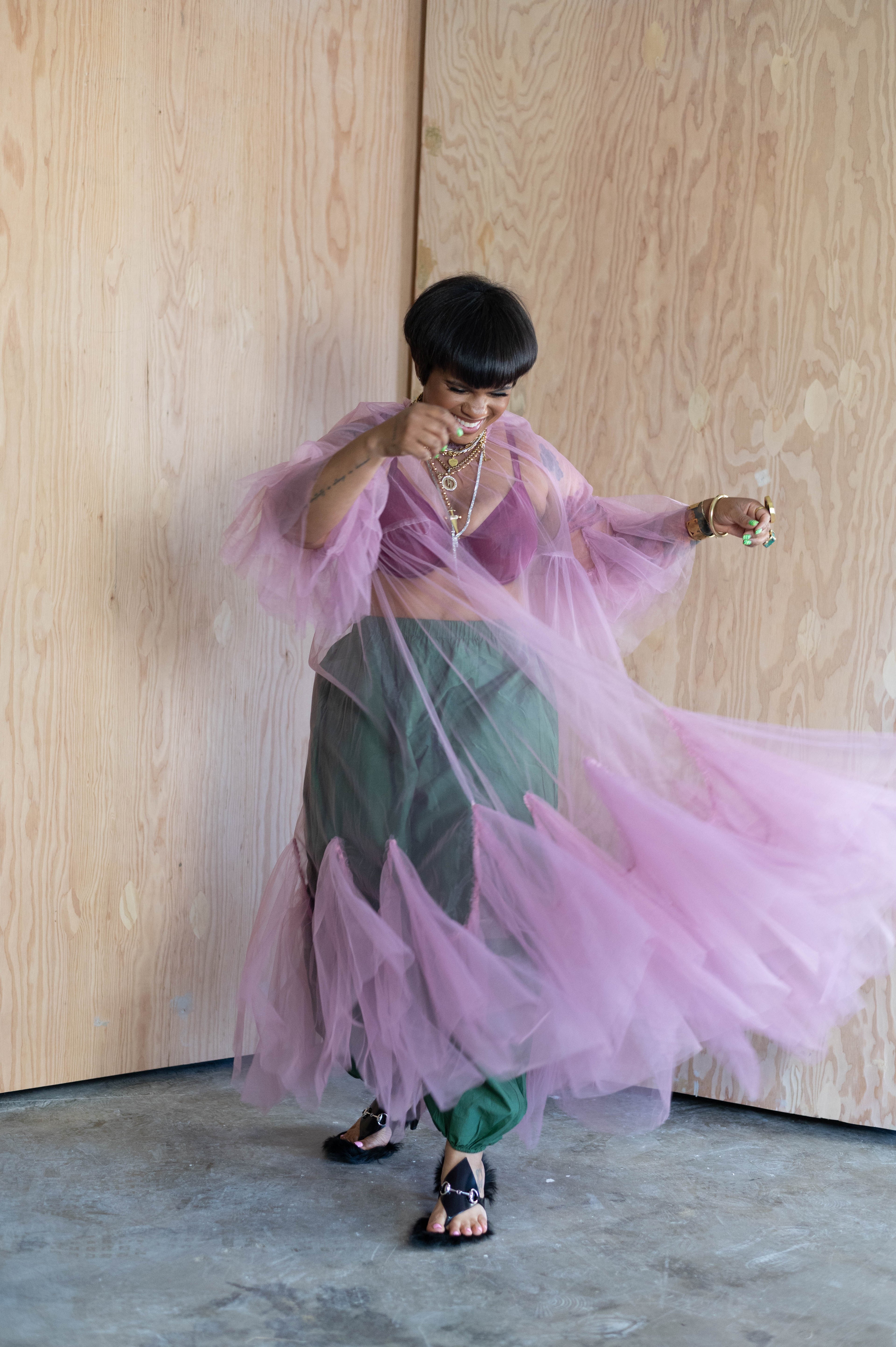 Sheer Monet Dress