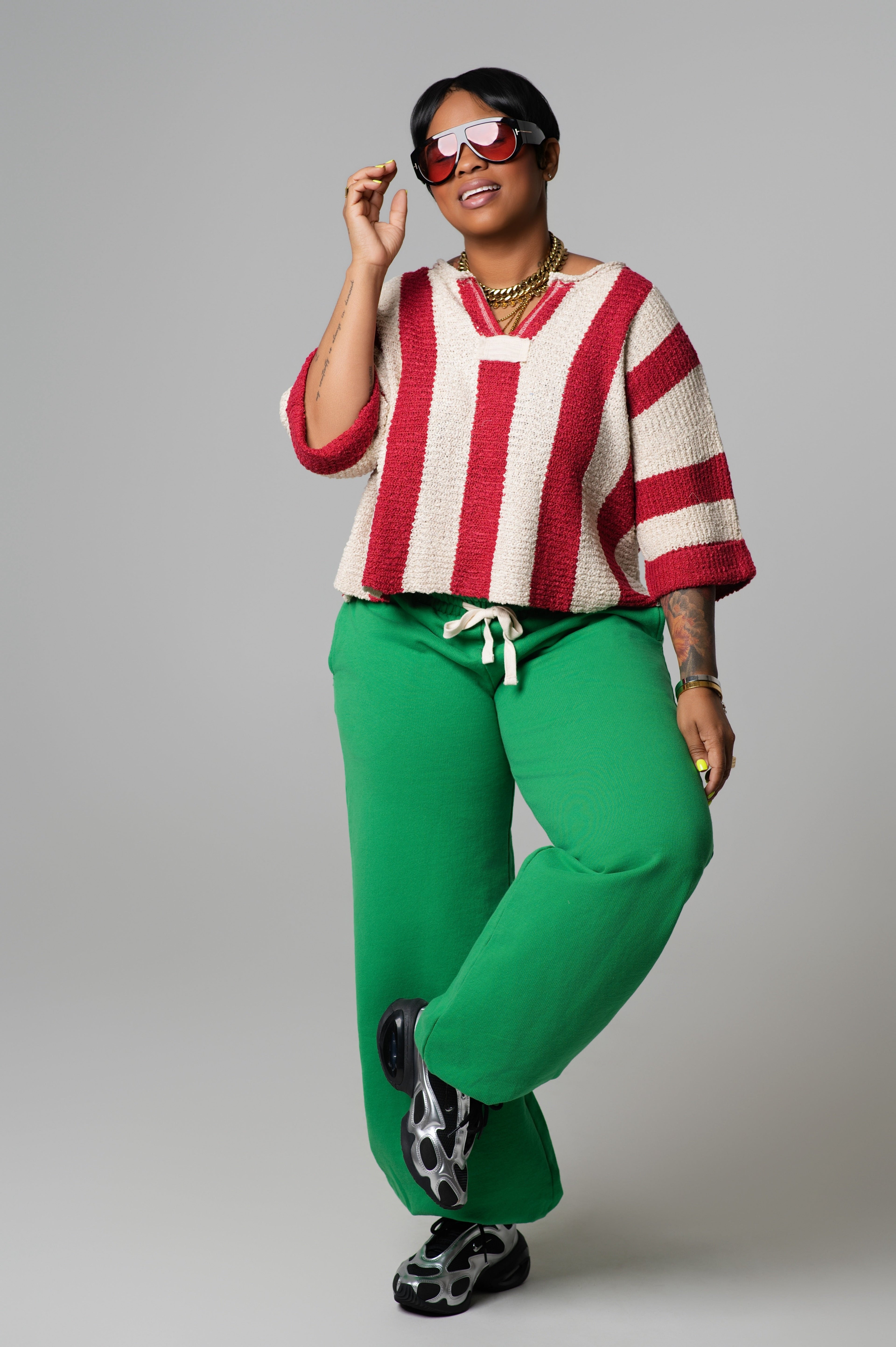 Terry Crop Sweater
