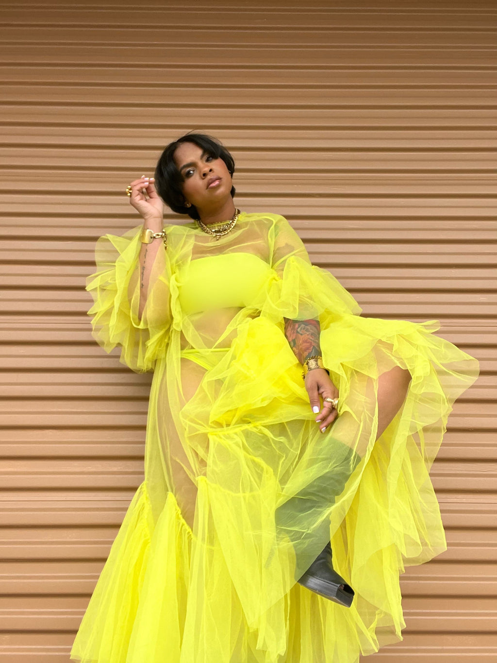 Sheer Monet Dress