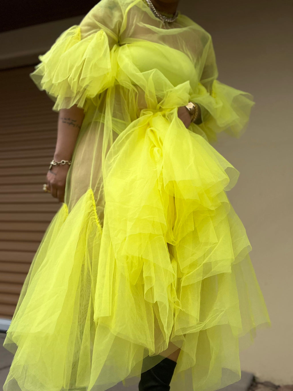 Sheer Monet Dress