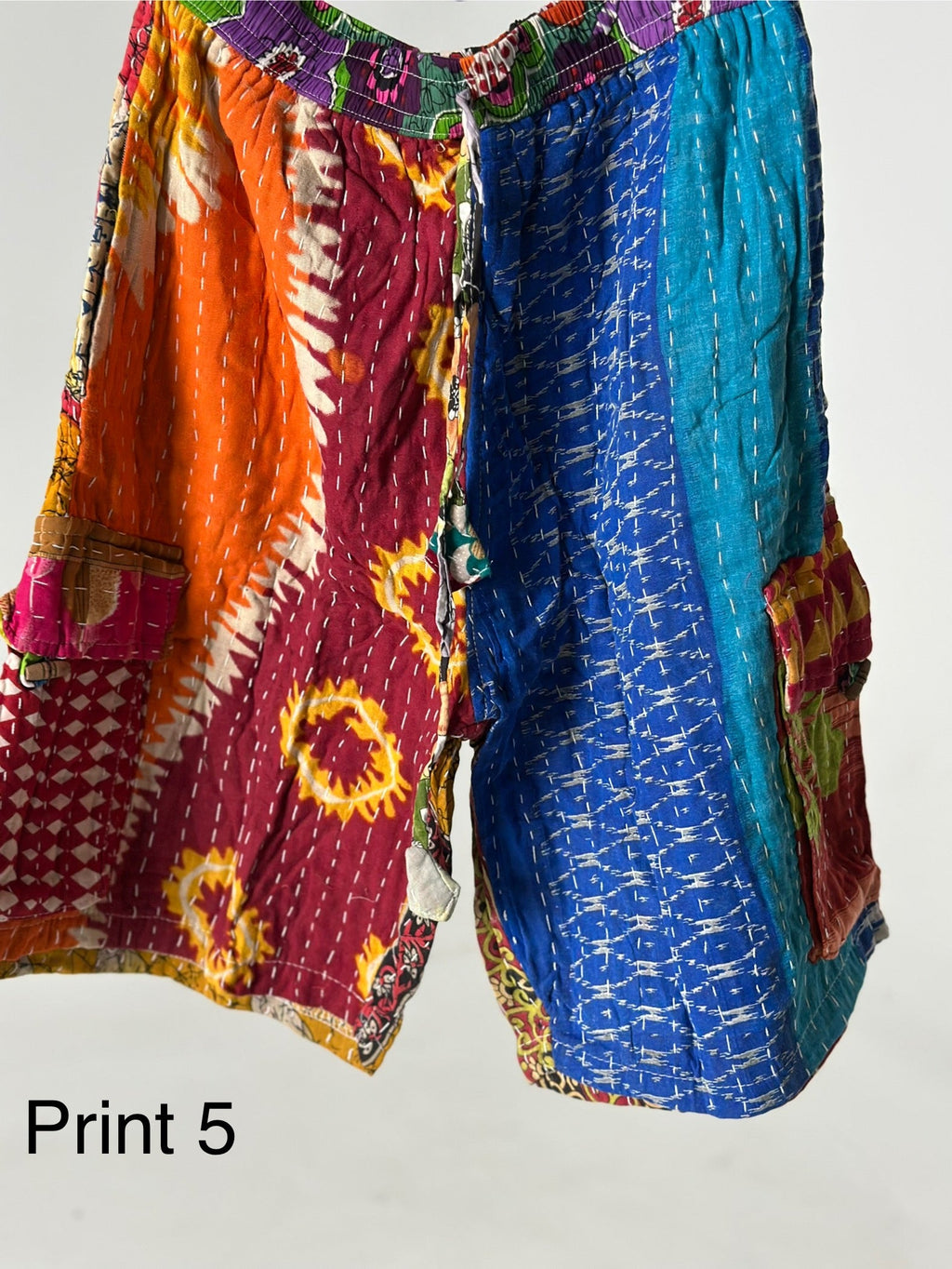 Patchwork Cargo Shorts