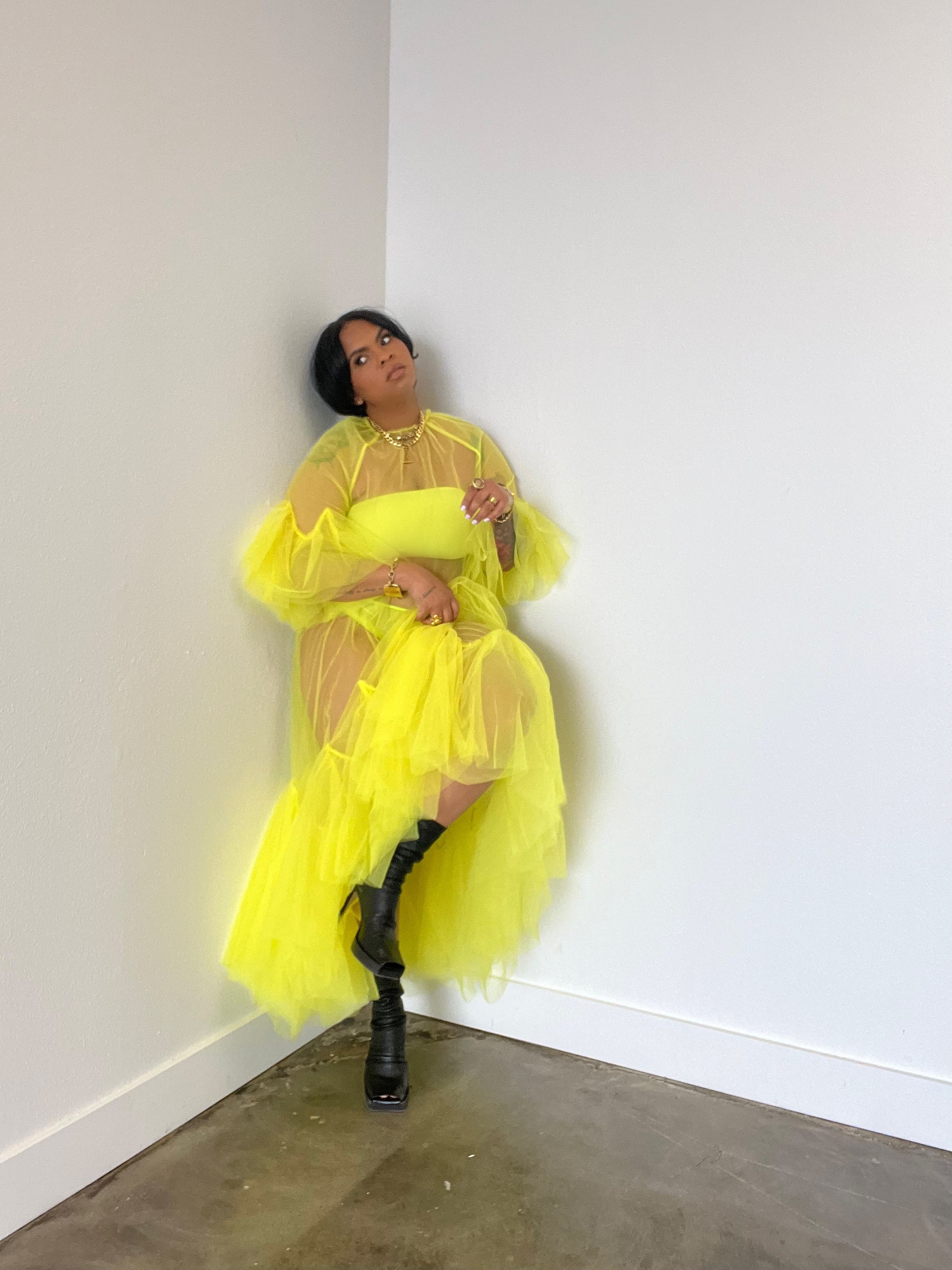 Sheer Monet Dress