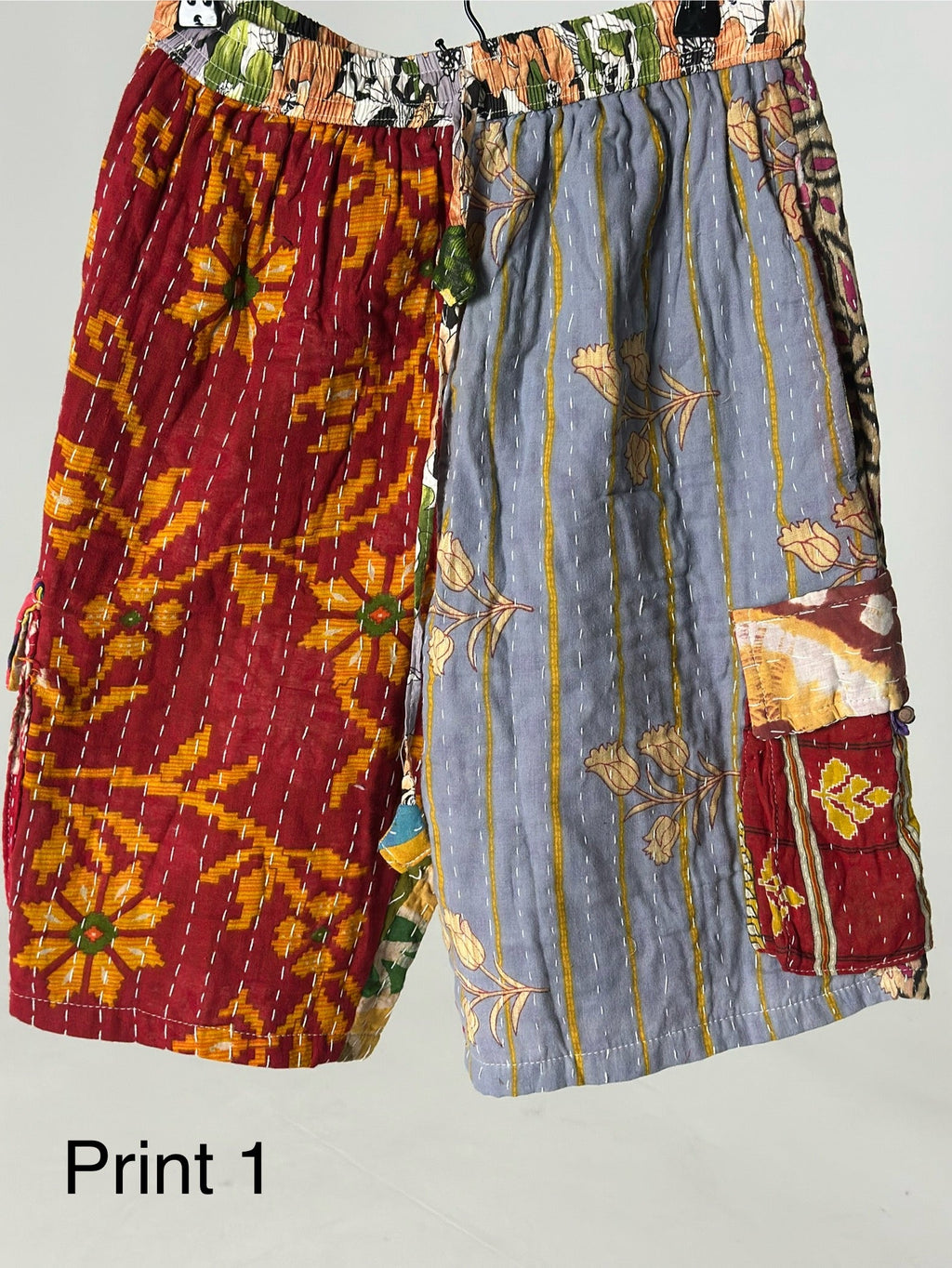 Patchwork Cargo Shorts