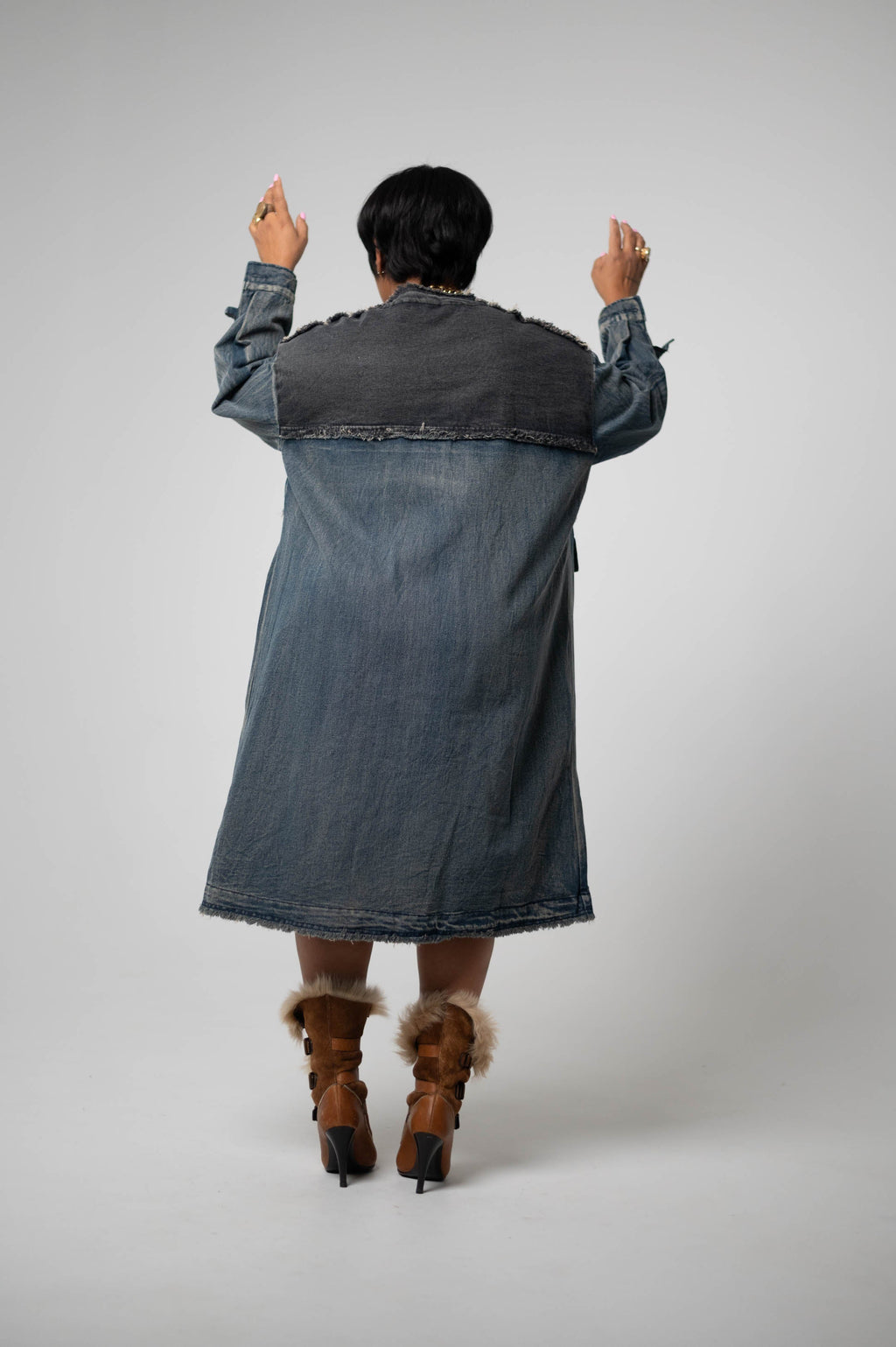 Two-Tone Denim Jacket