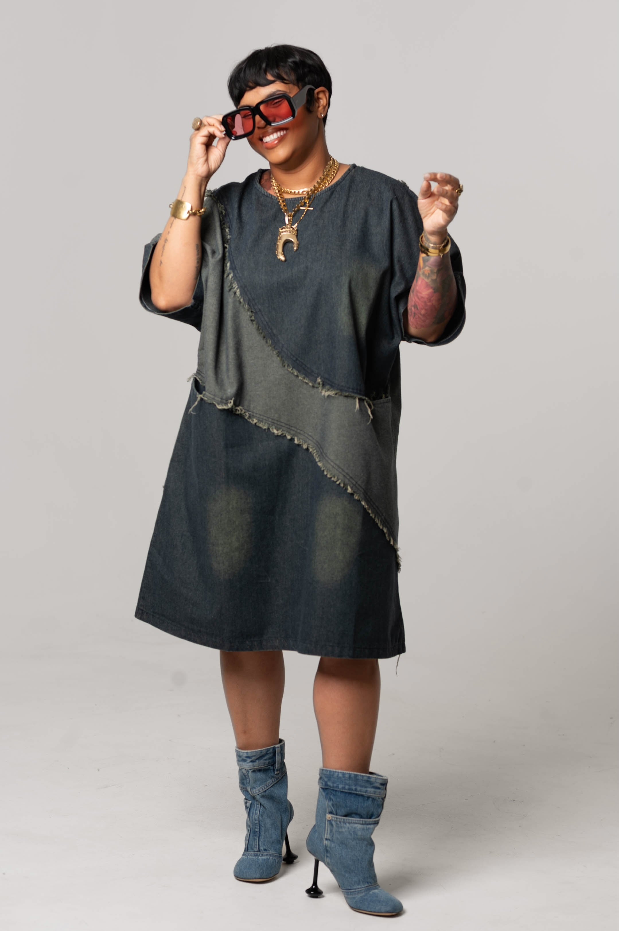 Dae Two Tone Dress
