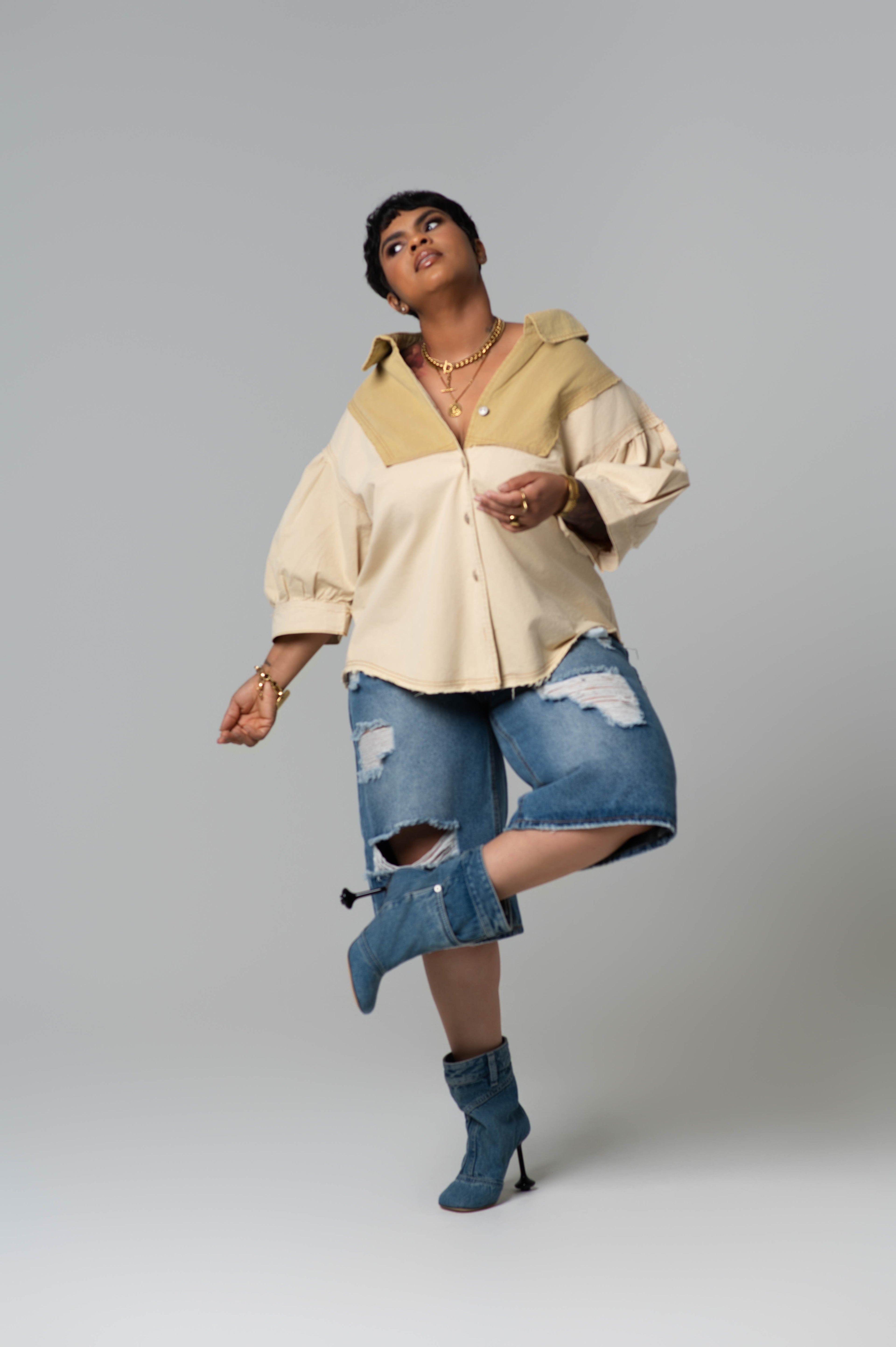 Bambi Denim Jorts