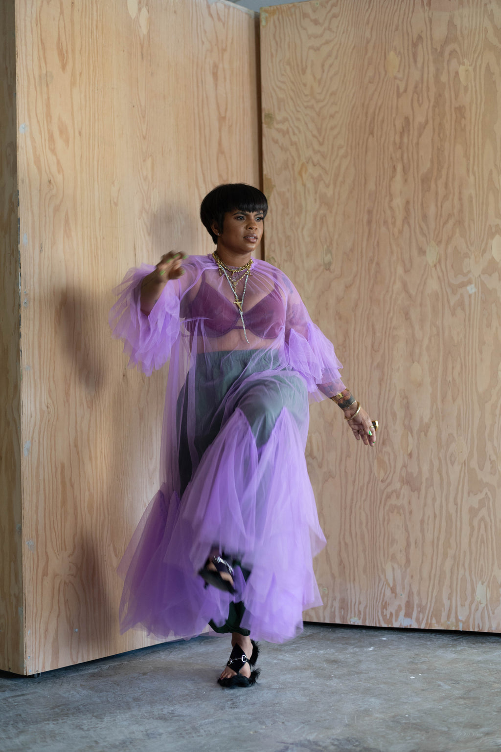 Sheer Monet Dress