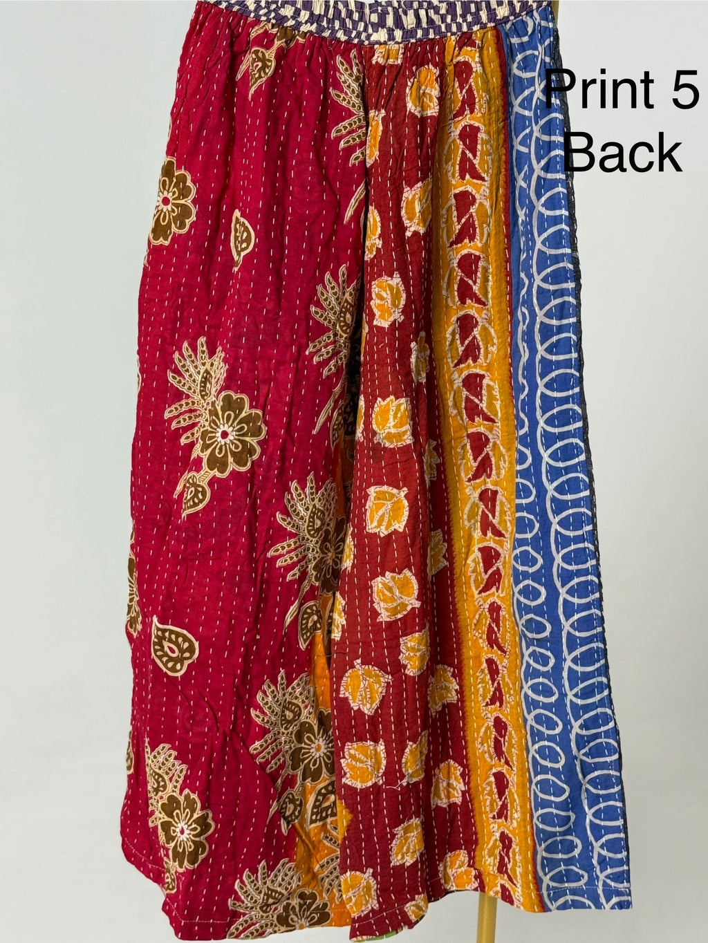 Wide Leg Patchwork Pants