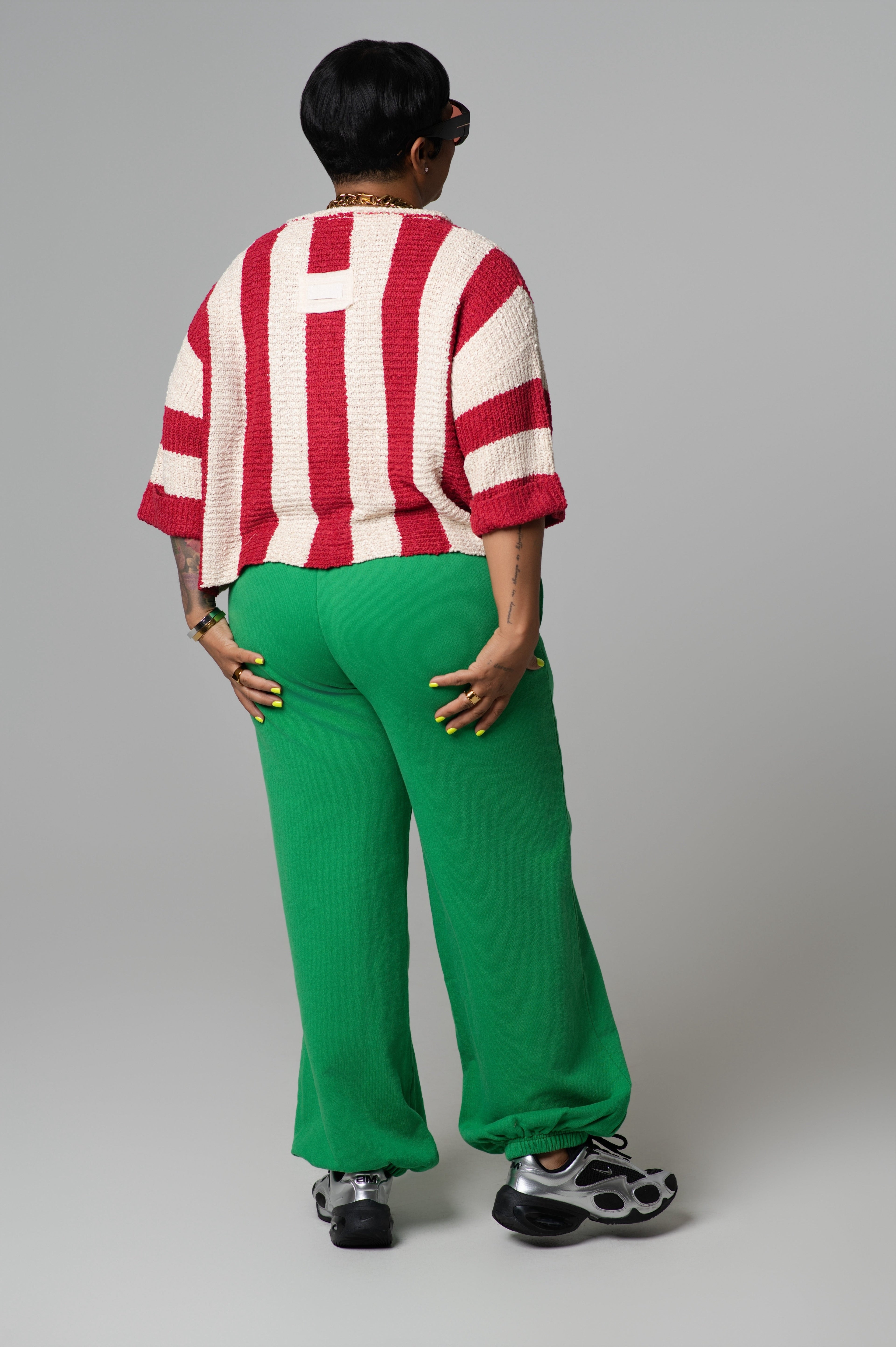 Terry Crop Sweater