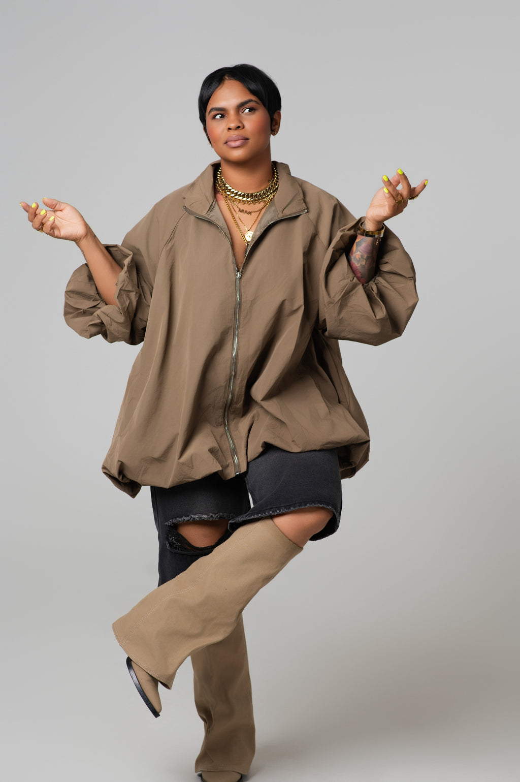 Nylon Bubble Jacket