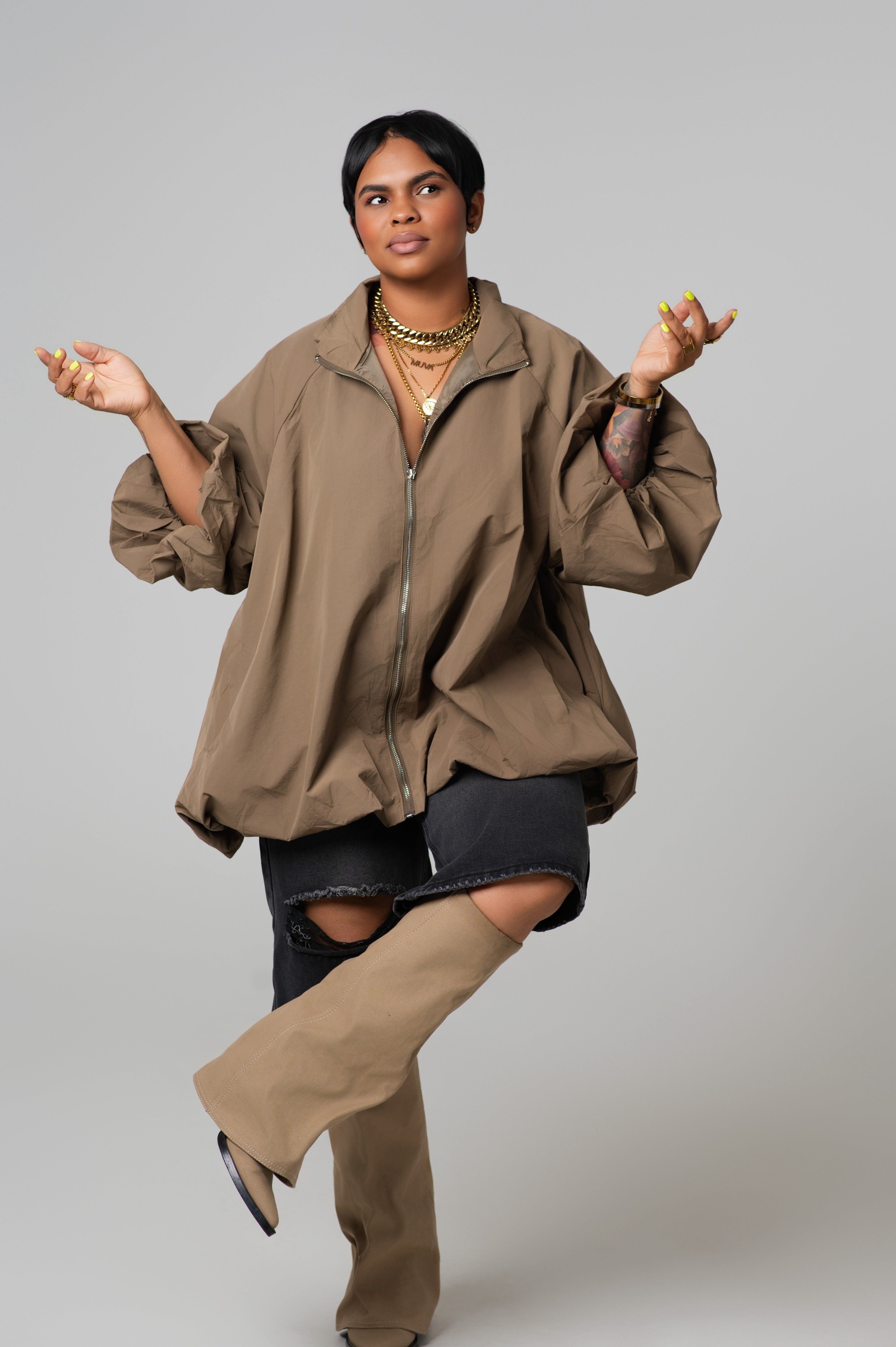 Nylon Bubble Jacket