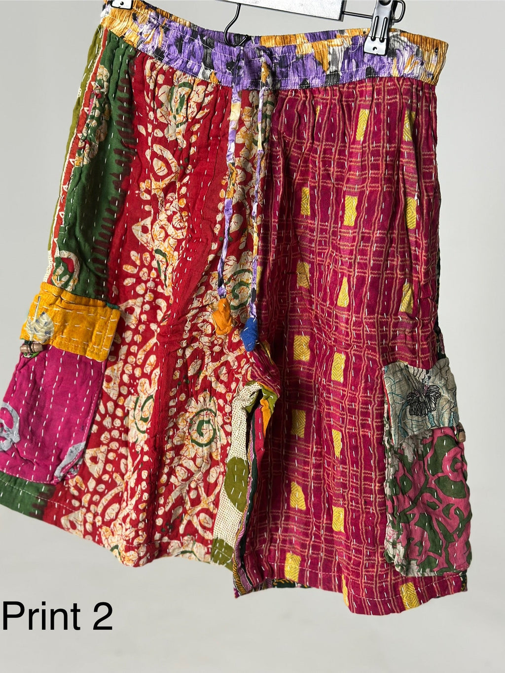 Patchwork Cargo Shorts