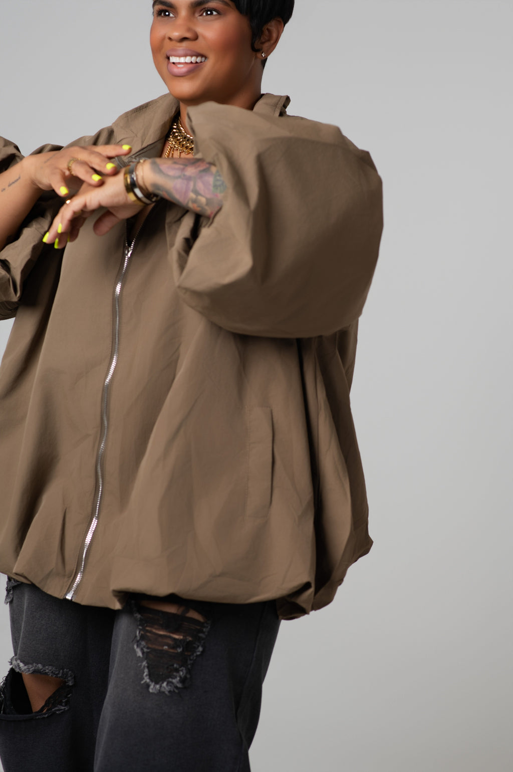 Nylon Bubble Jacket