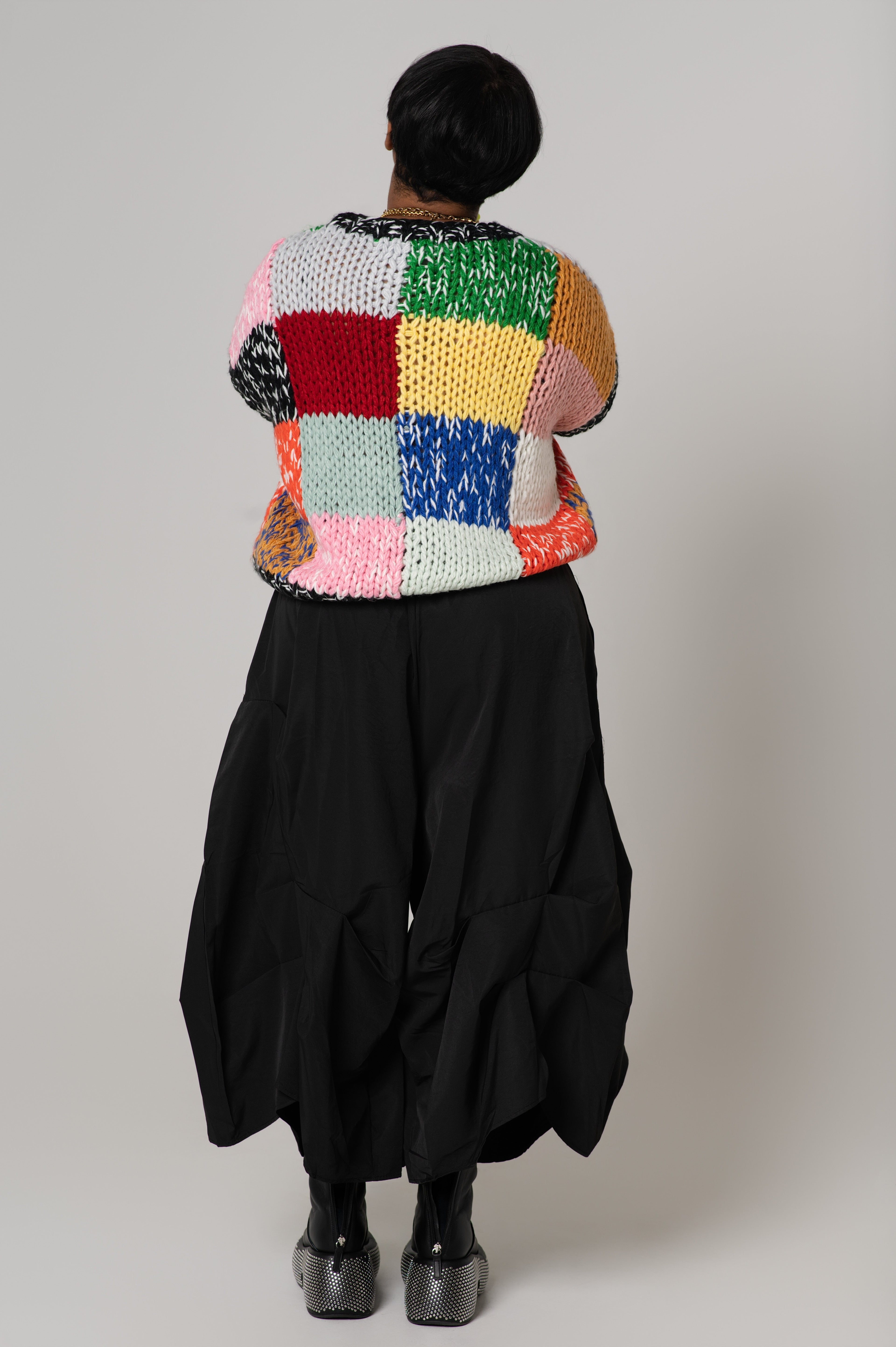 Pria Patch Knit Top