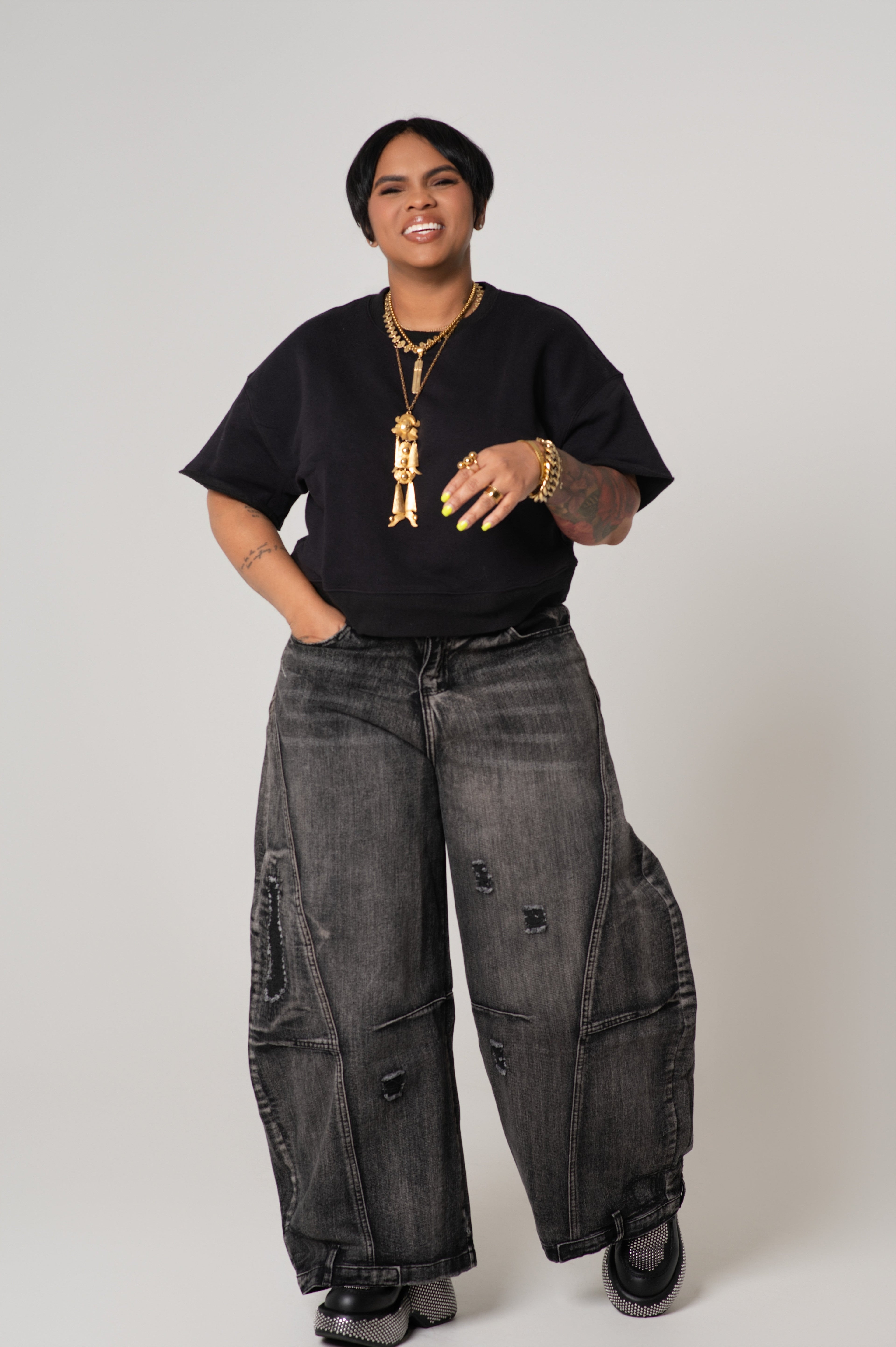 Dasha Black Denim Jeans