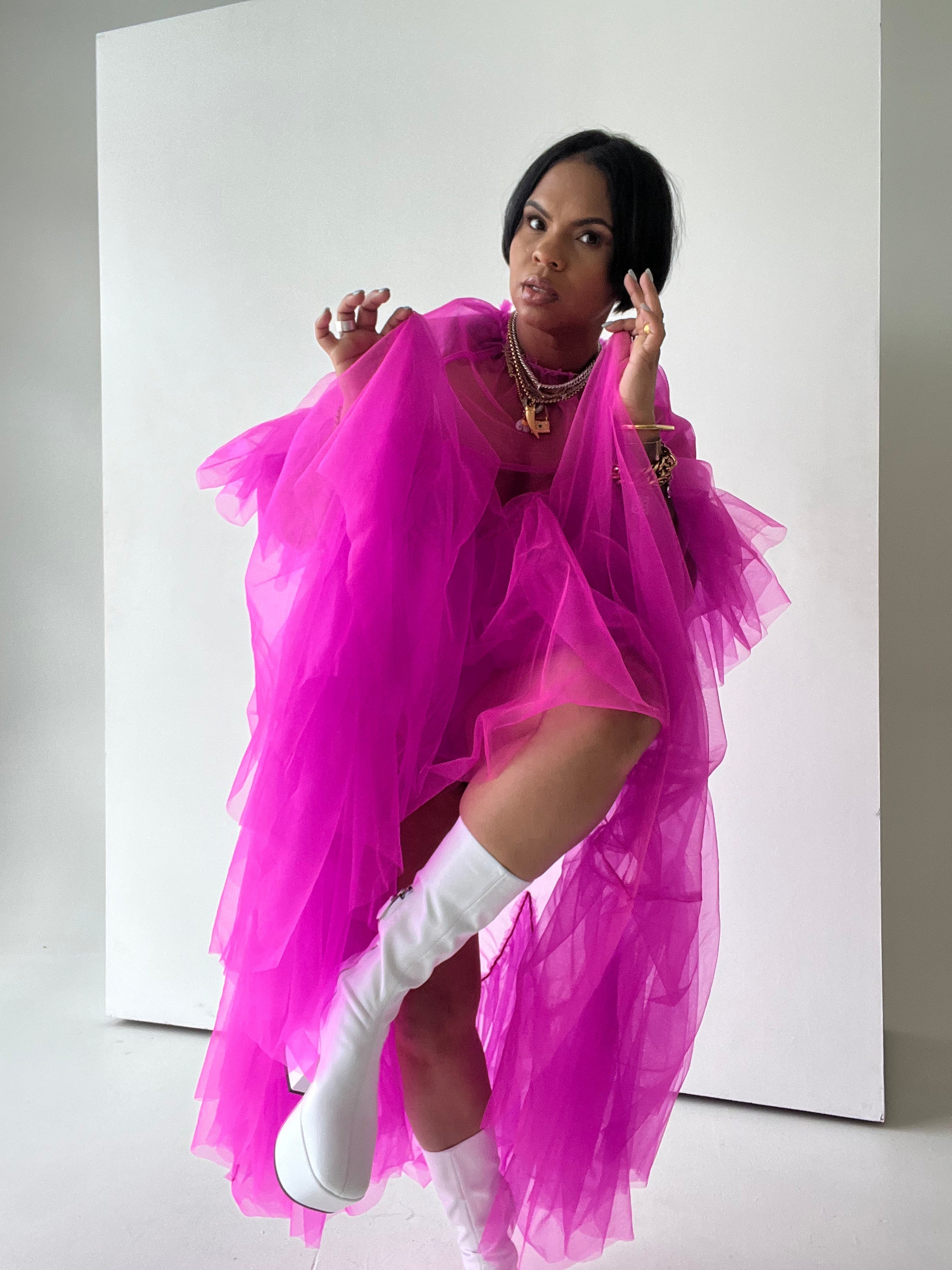 Sheer Monet Dress