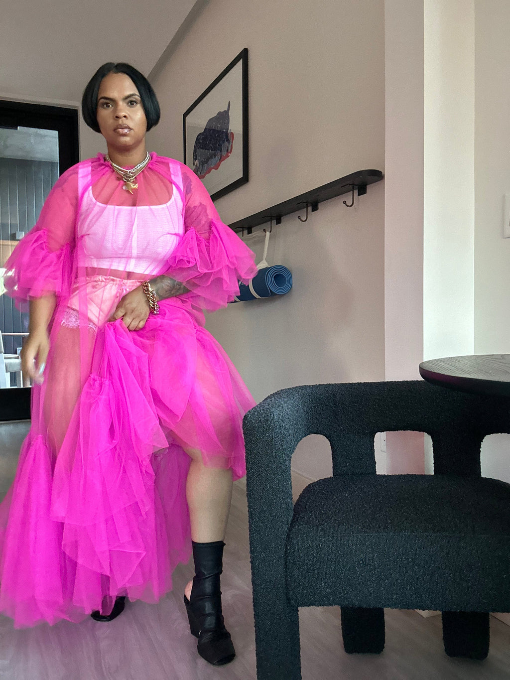 Sheer Monet Dress